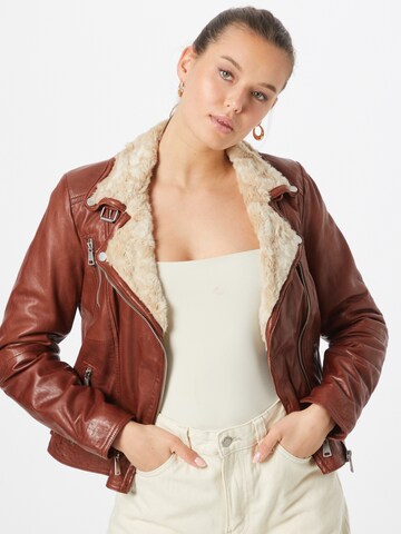 FREAKY NATION Between-Season Jacket in Brown: front