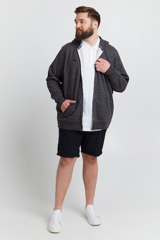 BLEND Zip-Up Hoodie 'Velno' in Black