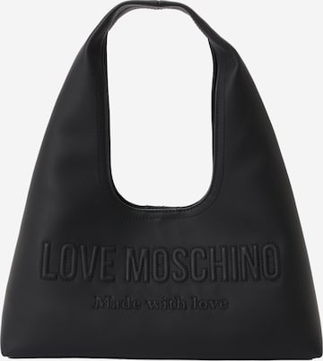 Geantă de umăr de la Love Moschino pe negru: față