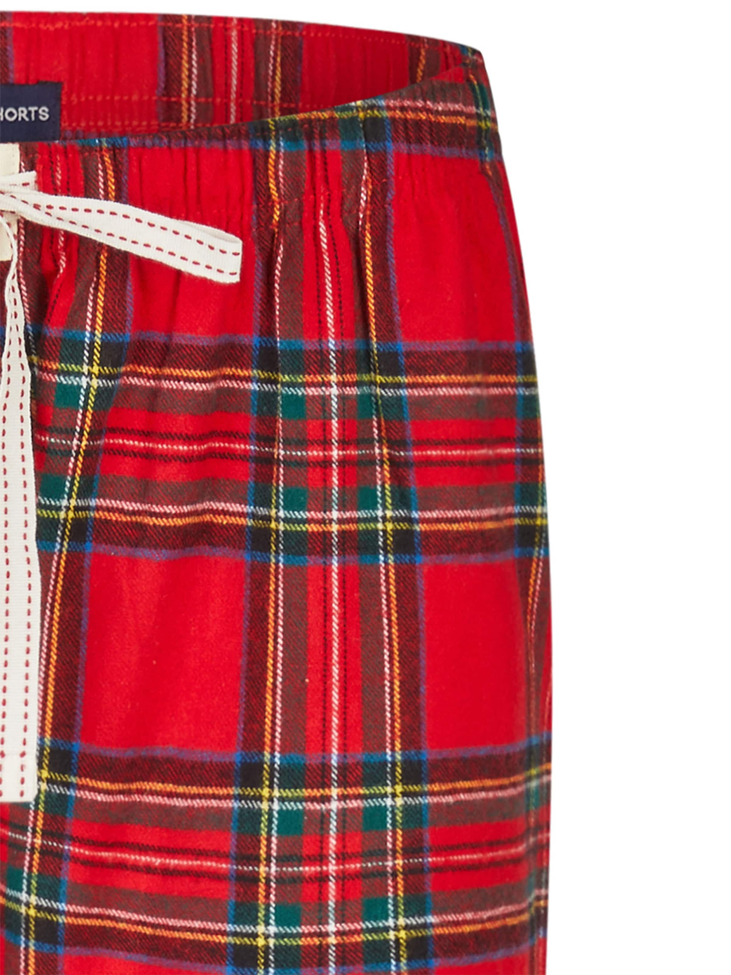 Happy Shorts Pajama Pants ' Christmas ' in Grey