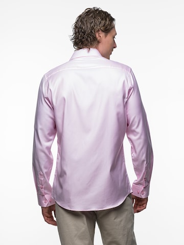 Coupe slim Chemise business 'Twill' Vercate en rose