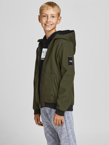 Jack & Jones Junior Zip-Up Hoodie in Green