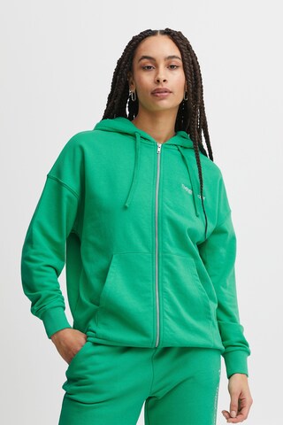 The Jogg Concept Zip-Up Hoodie in Green: front