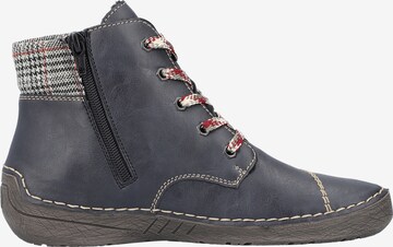 Rieker Lace-Up Boots '52541' in Blue