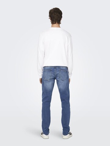 Only & Sons regular Jeans i blå