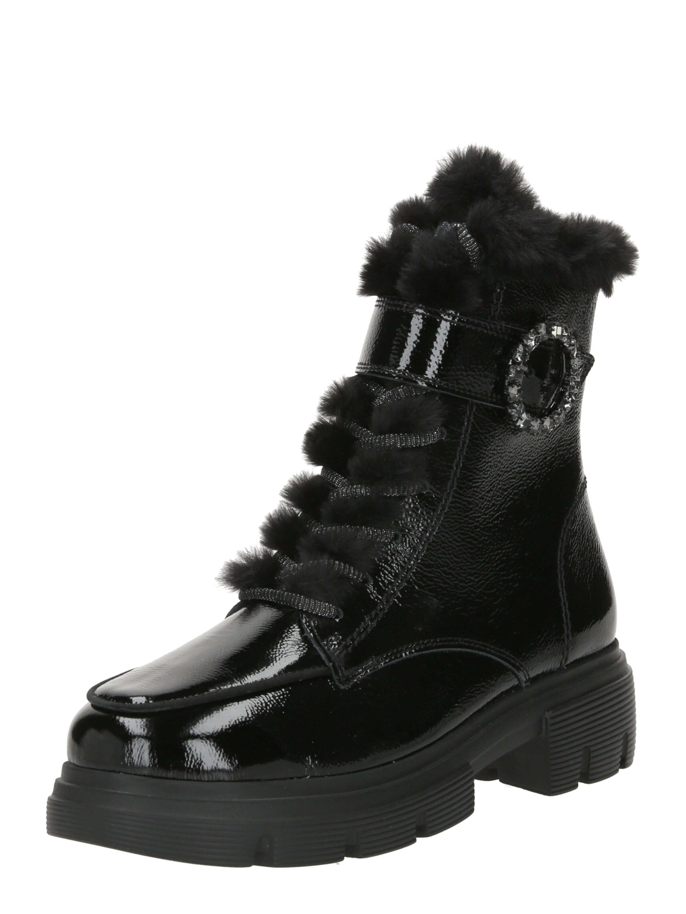 Paul Green Veterlaarsjes in Zwart: voorkant