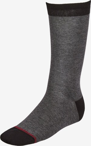 Chaussettes Boggi Milano en gris : devant