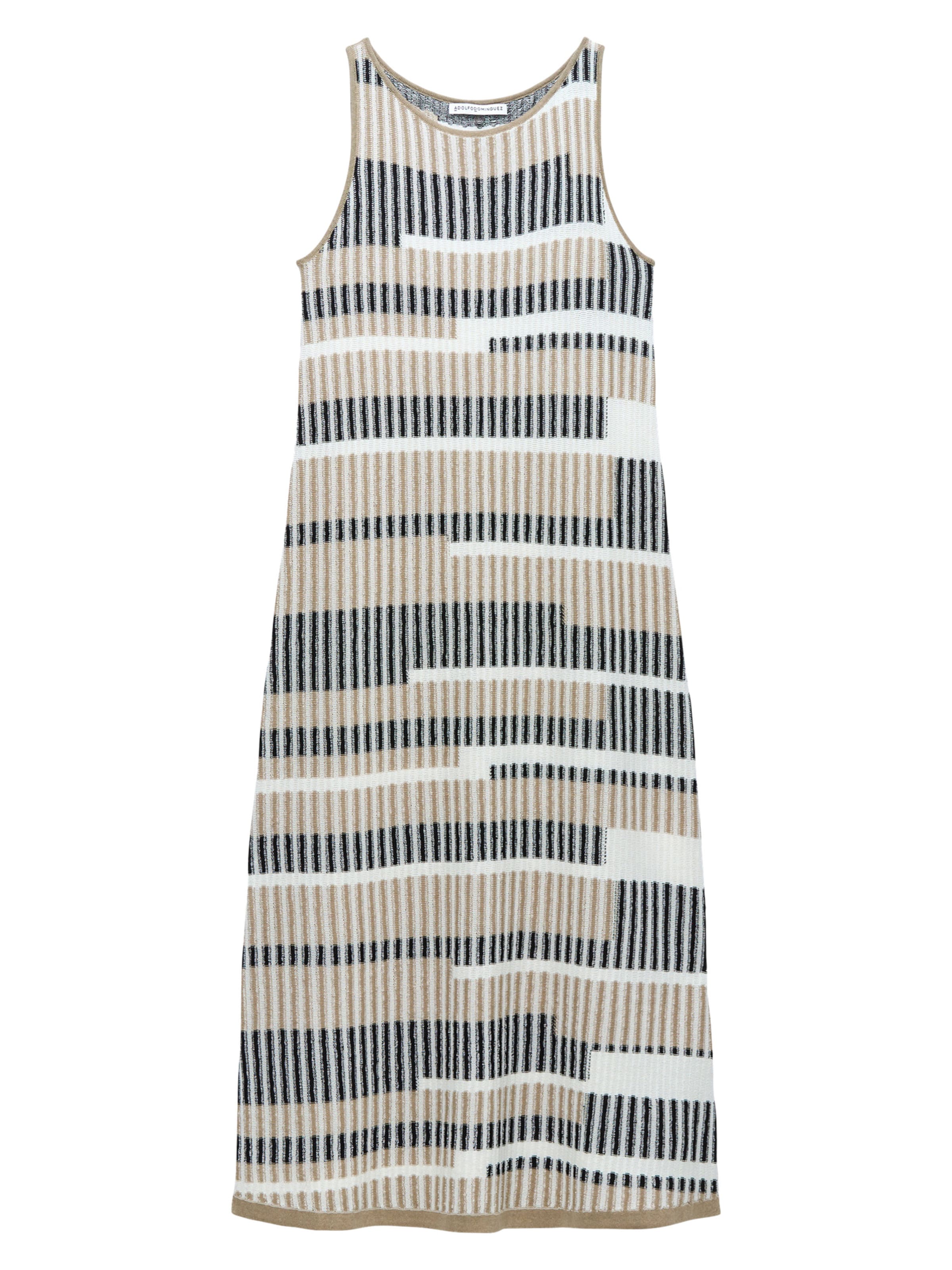 Adolfo Dominguez - Vestido em bege: frente