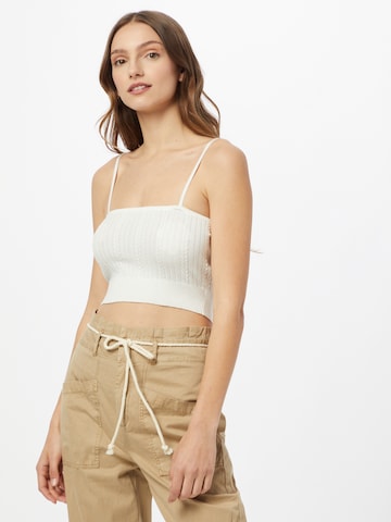 Tops en tricot Cotton On en blanc : devant