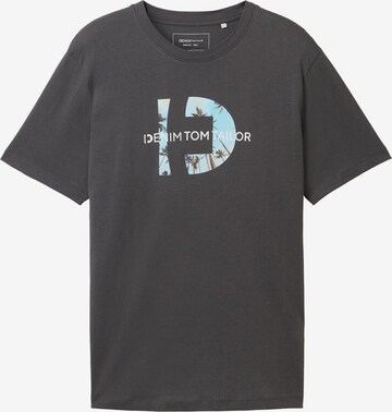 T-Shirt TOM TAILOR DENIM en noir : devant