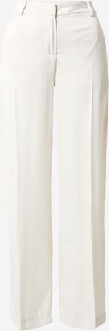 WEEKDAY Wide leg Pantalon 'Riley' in Wit: voorkant