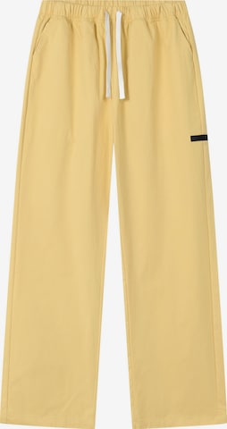 Another Cotton Lab - Loosefit Pantalón en amarillo: frente