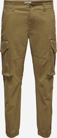 Only & Sons Cargo Pants 'Kim' in Green: front