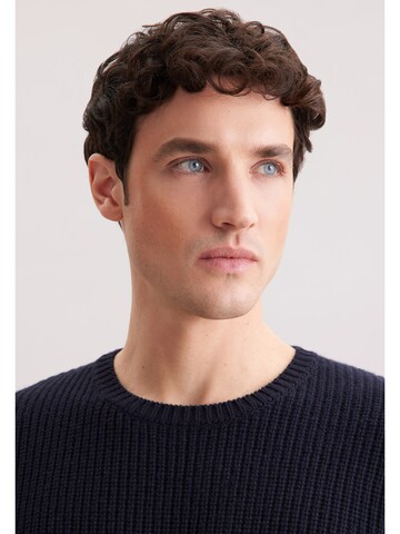 Pull-over 'Schwarze Rose' SEIDENSTICKER en bleu