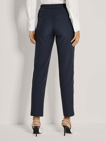 Effilé Pantalon à plis MADELEINE en bleu
