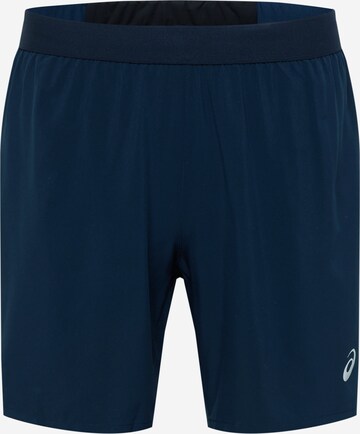 ASICS Regular Workout Pants 'Road' in Blue: front