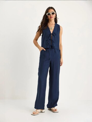 Bianco Lucci - Calças de fato em azul