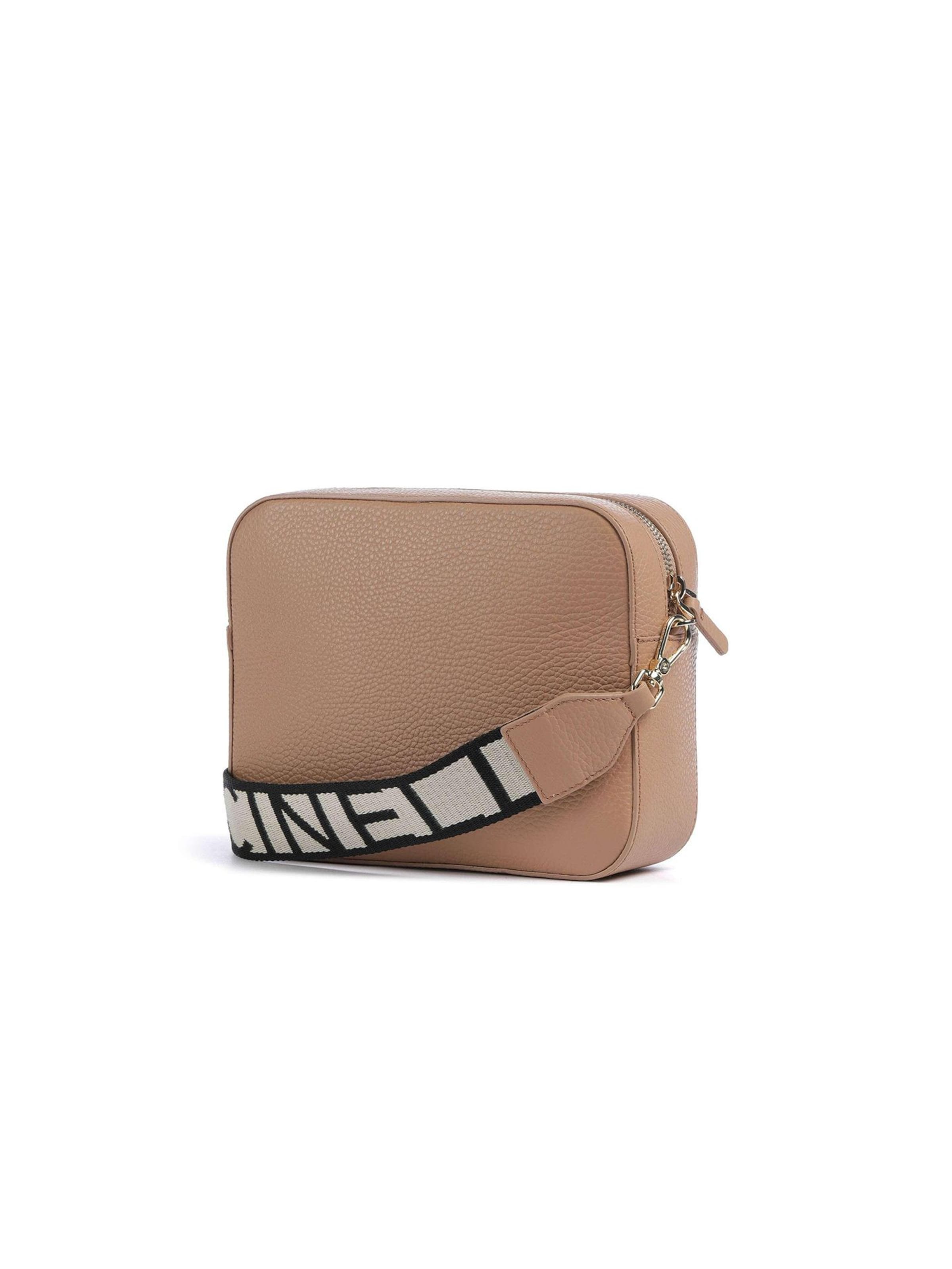 Coccinelle Umhängetasche 'Tebe Mini Bag Grained Leather'‌‌‌‌ in Beige