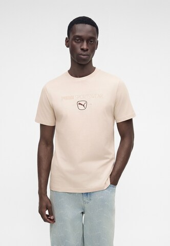 PUMA Тениска 'CLASS' в сиво: отпред