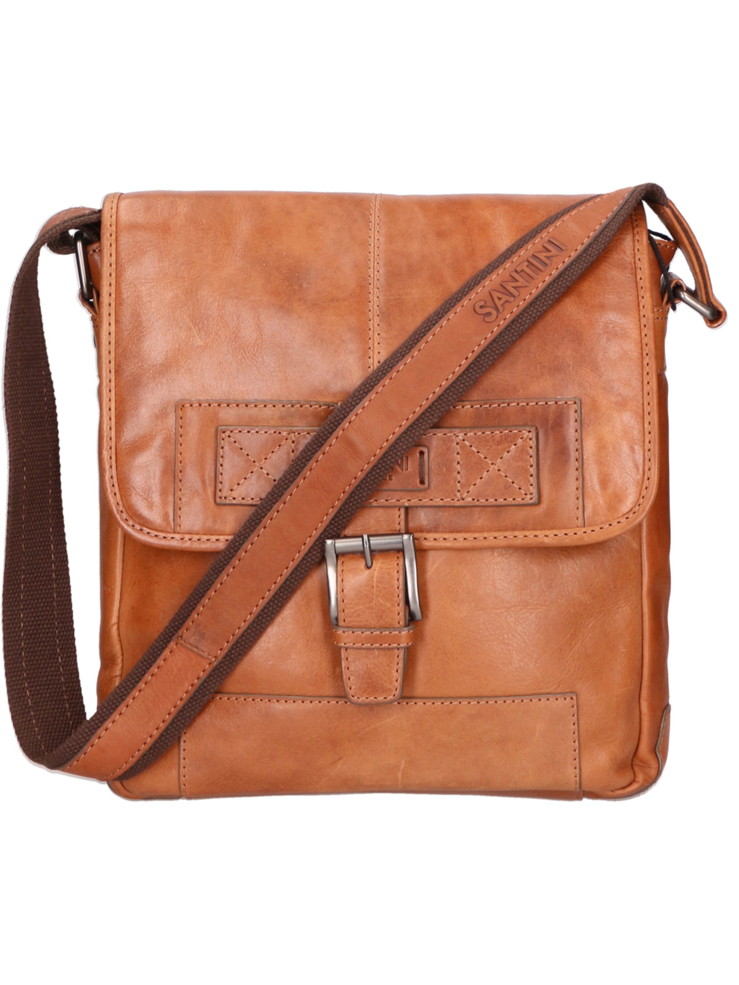 Santini Firenze Crossbody bag in Brown: front