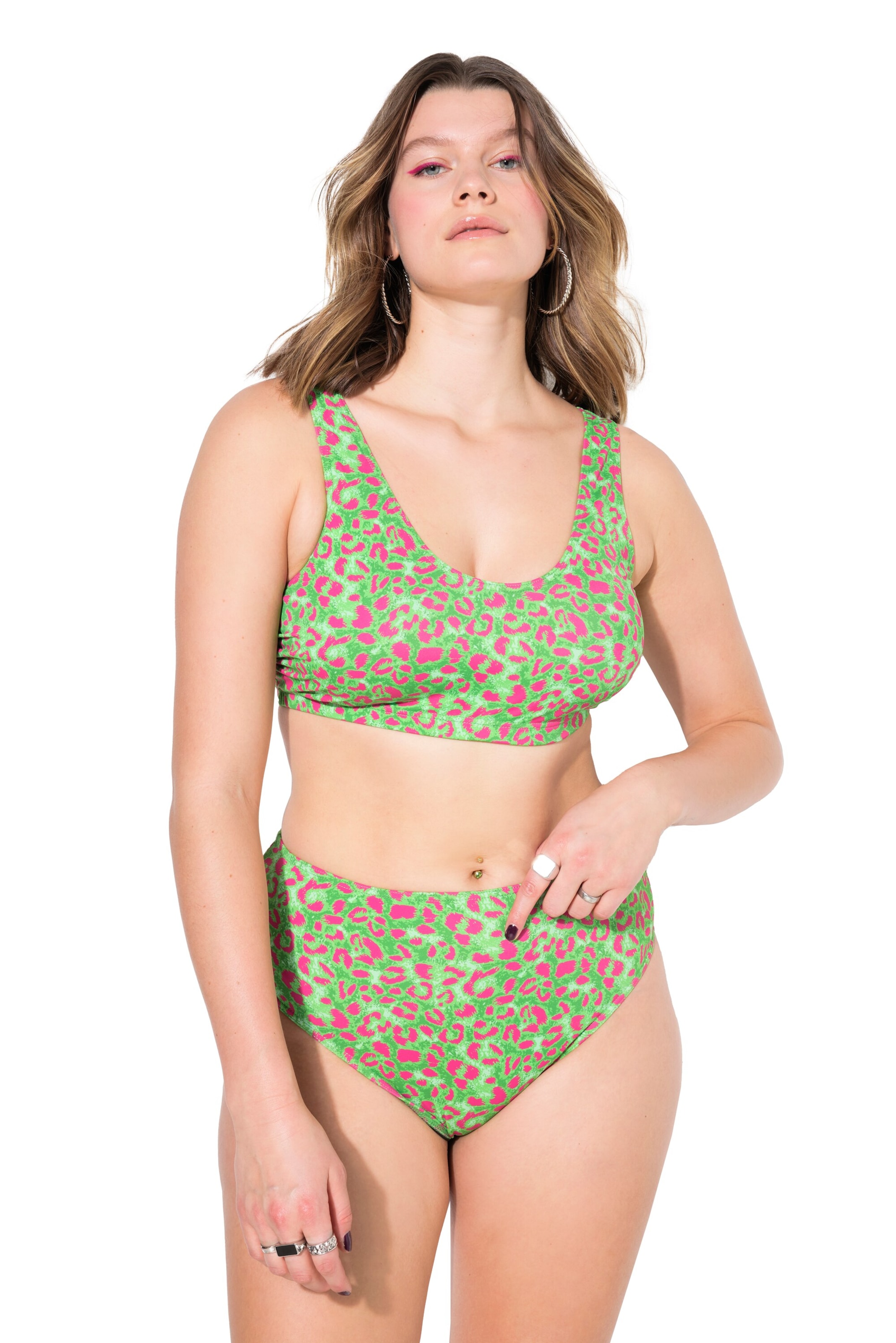 Studio Untold Bustier Bikinitop in Groen: voorkant