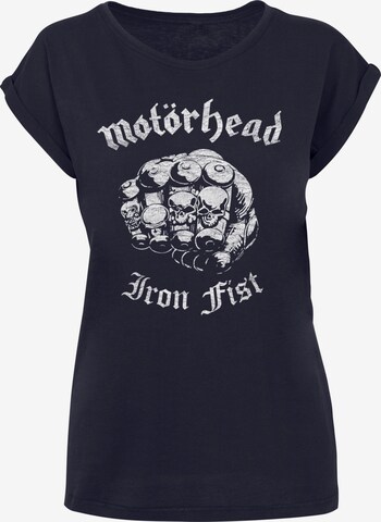Merchcode T-Shirt 'Motorhead - Iron Fist' in Blau: predná strana