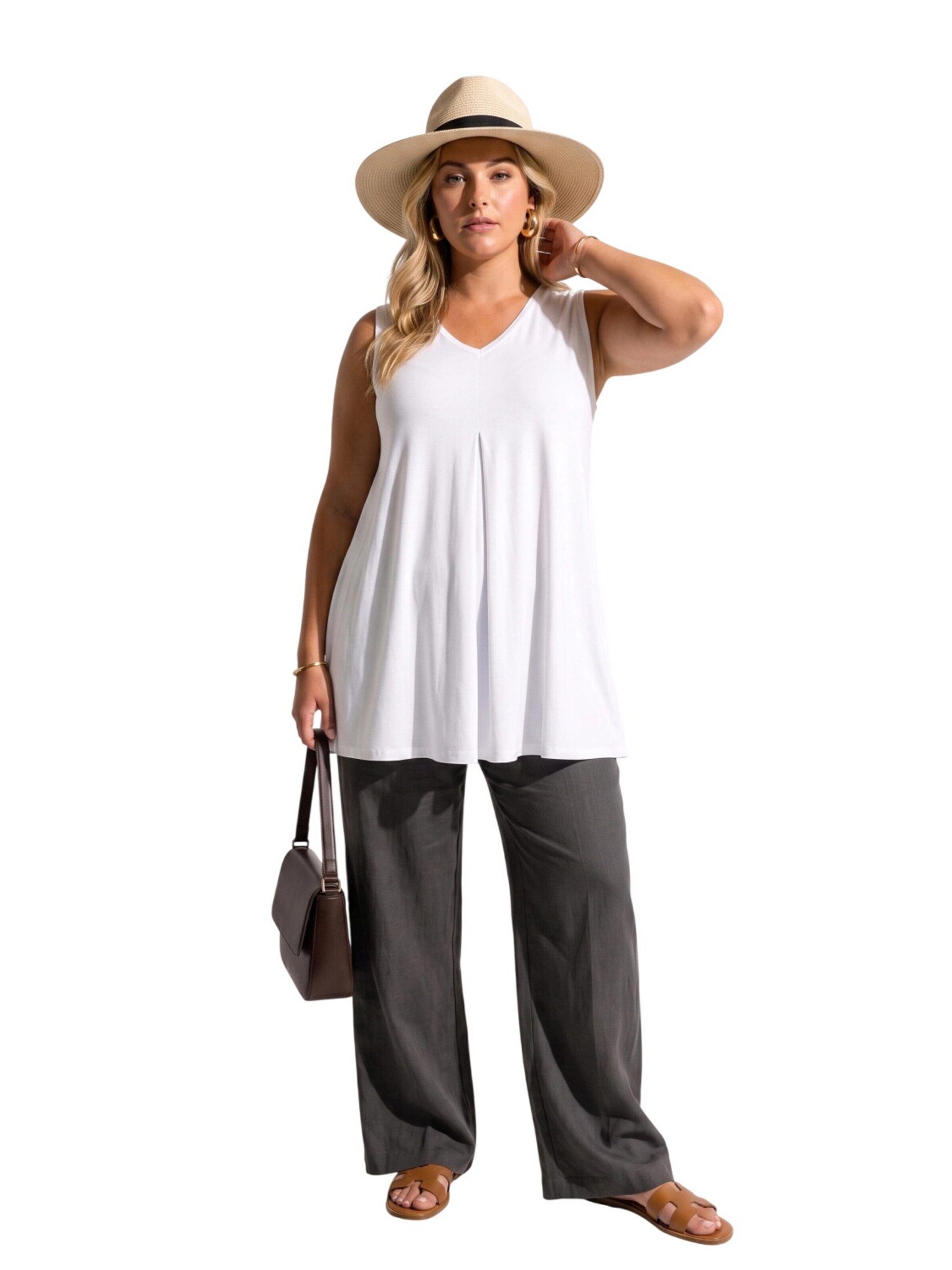 Shape Of You Blouse in Wit