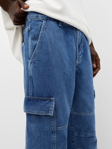 Pull&Bear Loosefit Cargo farmer - kék