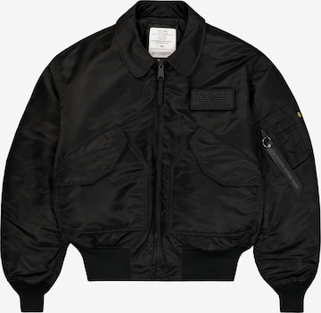 ALPHA INDUSTRIES Between-Season Jacket 'CWU-45 Heritage' in Black: front