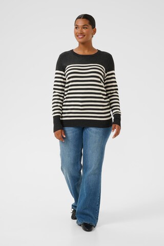 KAFFE CURVE Sweater 'Lizzy' in Grey