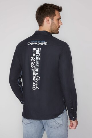 CAMP DAVID Regular Fit Hemd in Blau