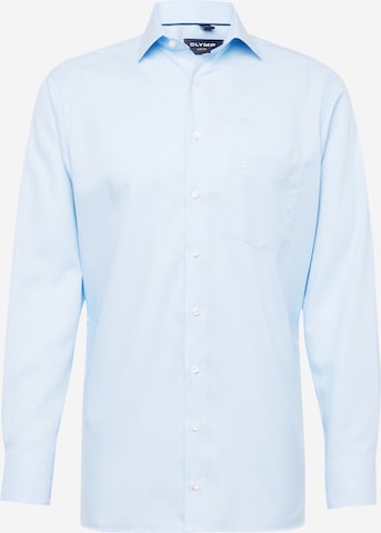 Coupe regular Chemise business OLYMP en bleu : devant