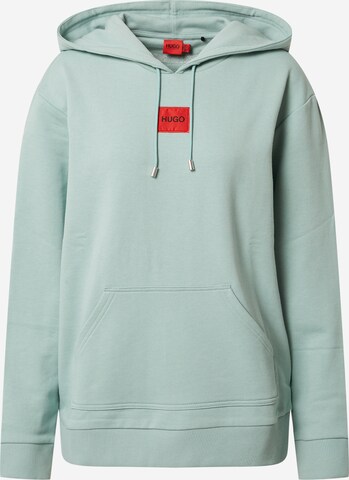 HUGO - Sweatshirt 'Dasara' em verde: frente