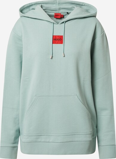 HUGO Sweatshirt 'Dasara' in mint / rot, Produktansicht