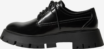 MANGO Lace-Up Shoes 'Neil' in Black: front