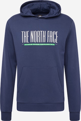 Sweat-shirt 'EST 1966' THE NORTH FACE en bleu : devant