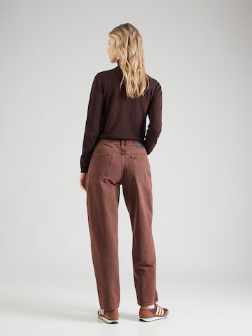 TOPSHOP Luźne Jeansy 'LOWRIE' w kolorze brązowy