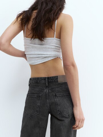 Pull&Bear Wide Leg Jeans in Grau