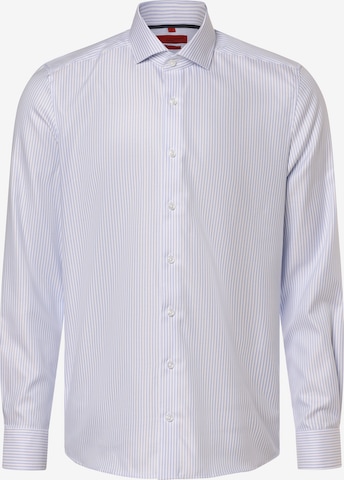 Finshley & Harding Slim fit Overhemd ' ' in Blauw: voorkant