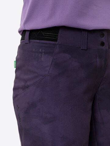 VAUDE Regular Outdoor trousers 'Loamer' in Purple