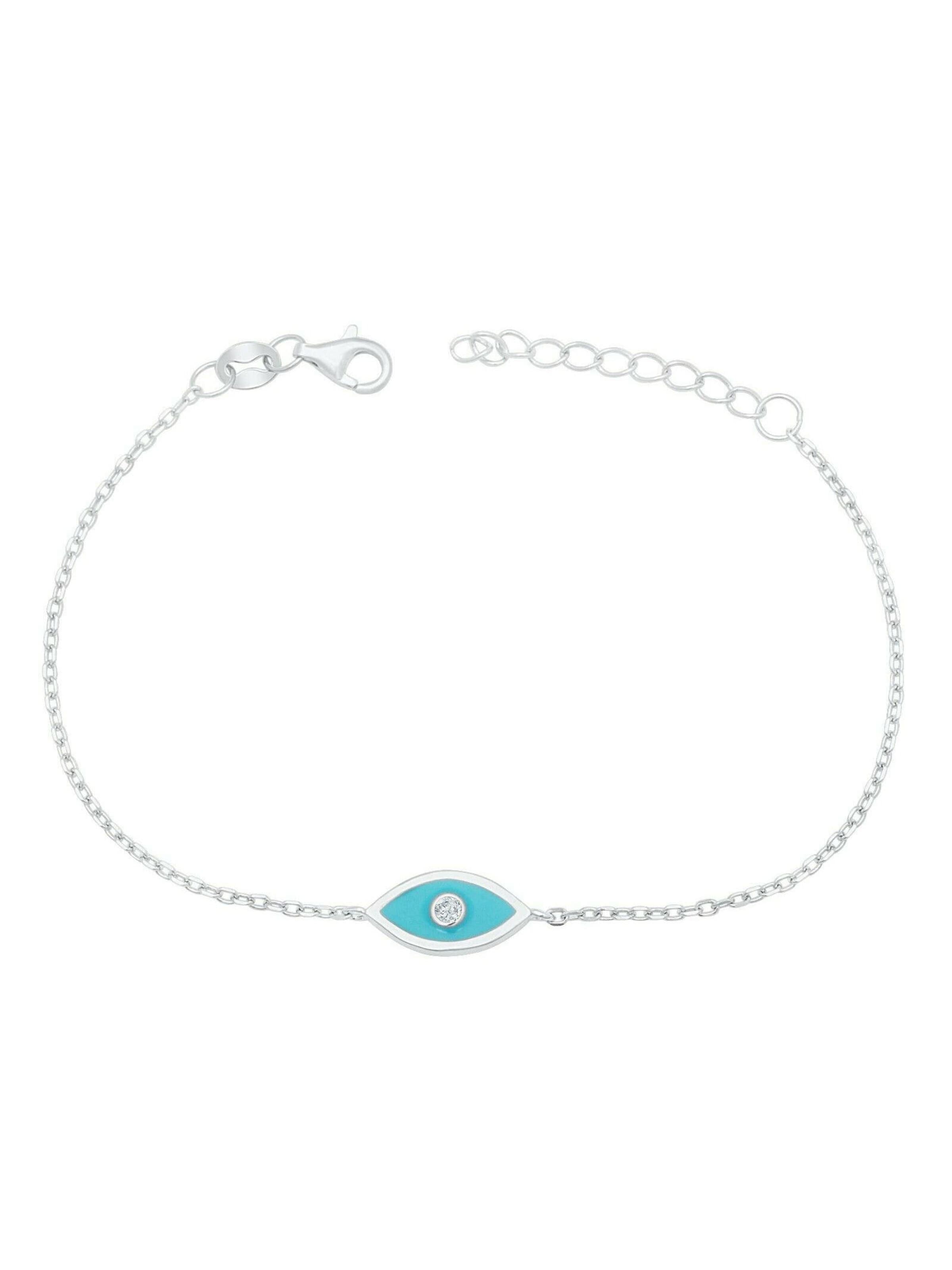 Tony Fein Bracelet 'Blaue Auge' in Silver: front