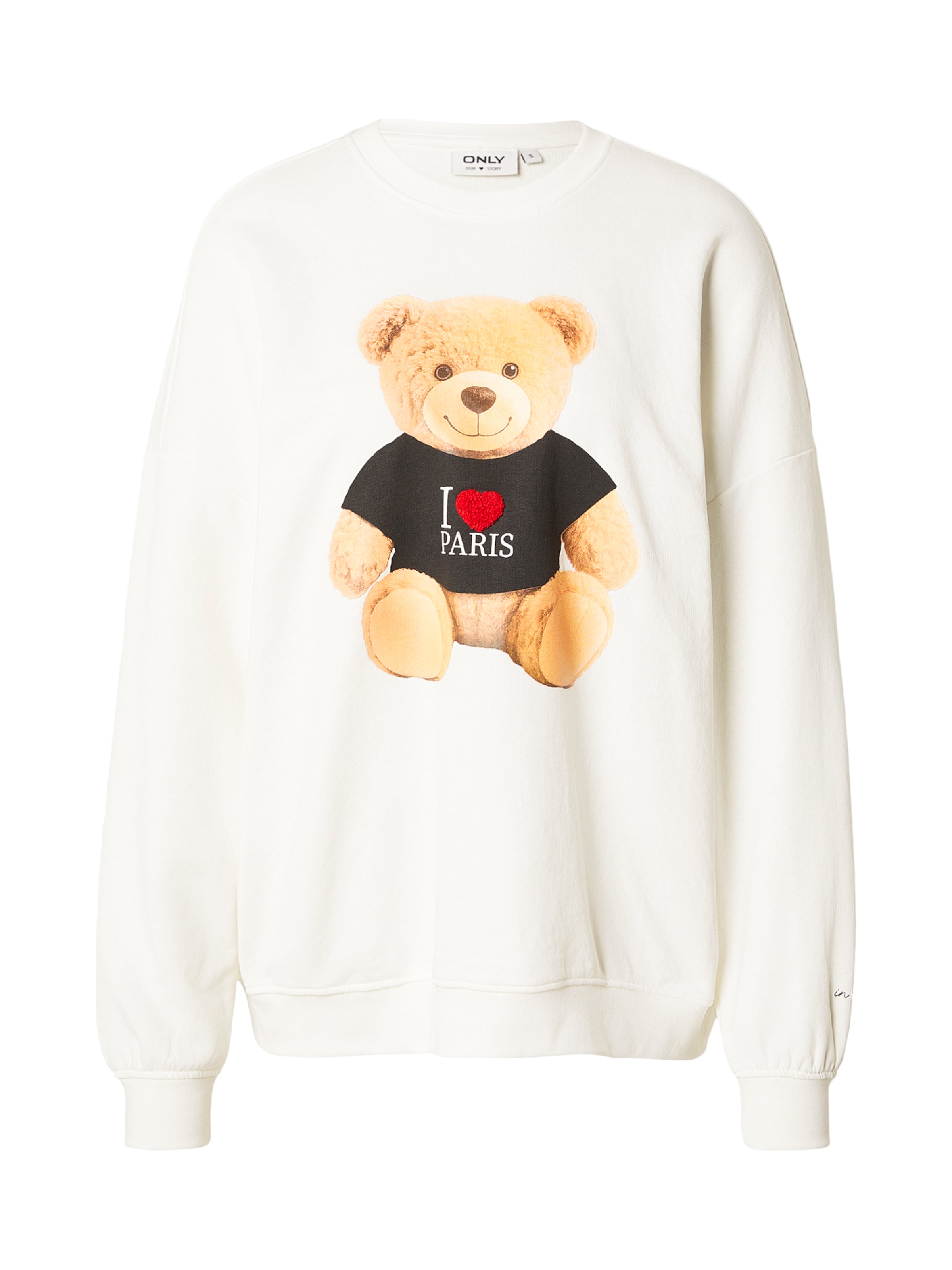 ONLY Суичър в бяло: отпред