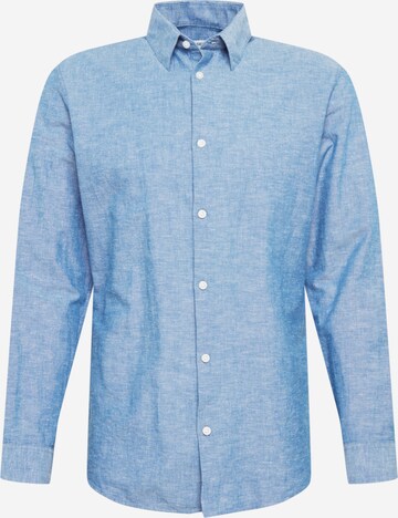 Coupe slim Chemise SELECTED HOMME en bleu : devant