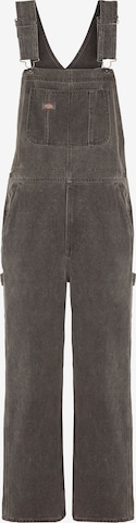 DICKIESLoosefit Traperice s tregerima 'Classic' - siva boja: prednji dio