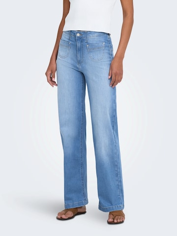 Wide leg Jeans 'ONLJUICY-WAUW' di ONLY in blu: frontale