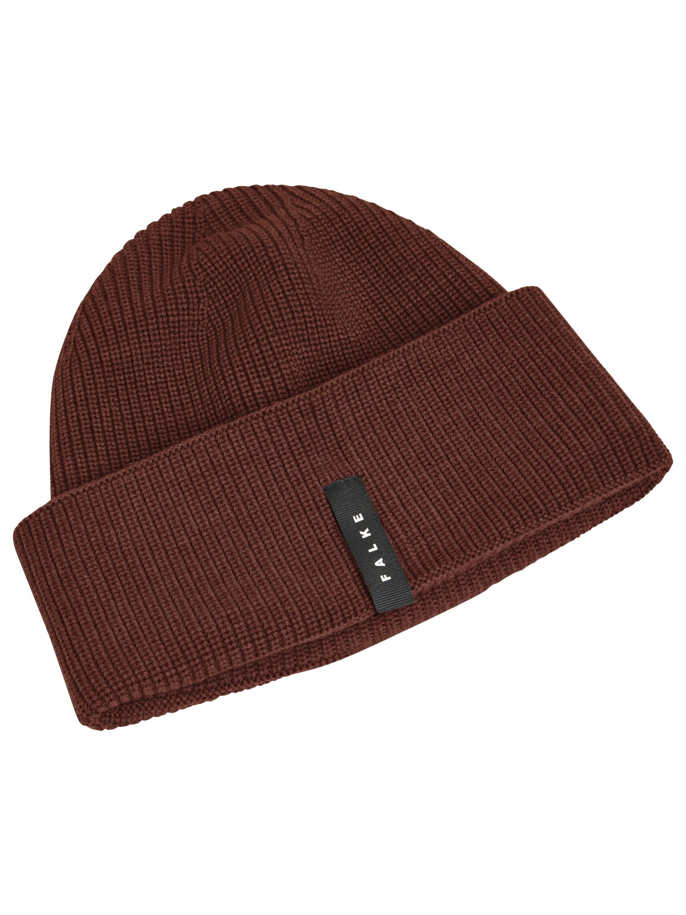FALKE Beanie in Brown: front