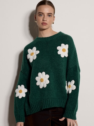 Pull-over ' ' Apricot en vert : devant