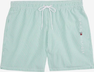 Tommy Hilfiger Underwear Uimashortsit värissä vaaleanvihreä / valkoinen, Tuotenäkymä