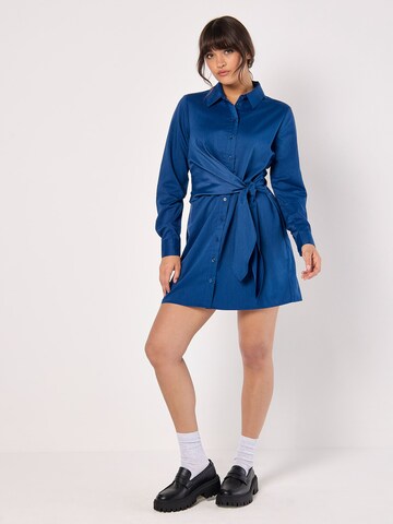 Apricot Shirt dress in Blue