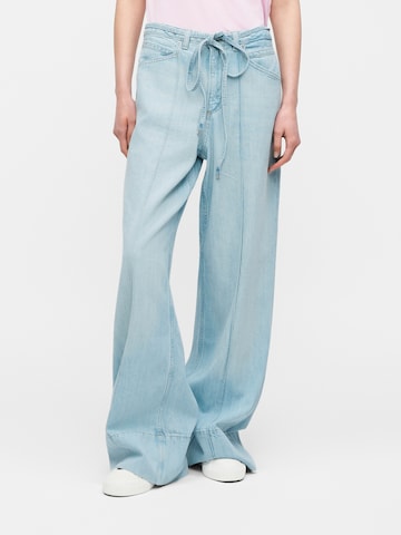 BOSS - Perna larga Calças de ganga em azul: frente